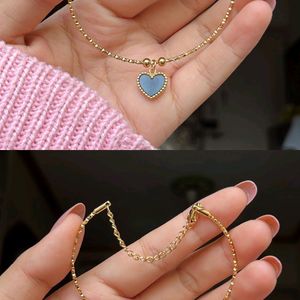 White Heart Bracelet