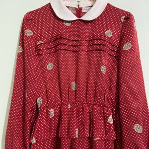 Vintage Polka Red Dress