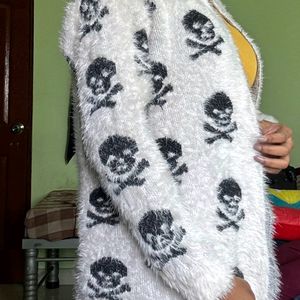 Off White Furr Cardigan