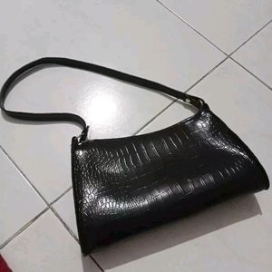 Black Sling Bag Cute Leather