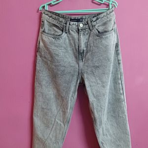 Tokyo Talkies Grey Mom Jeans