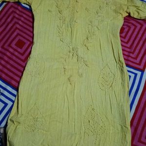 Chickenkari Yellow Kurti