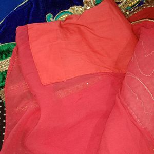 Pink Shaded Heavy Saree Women