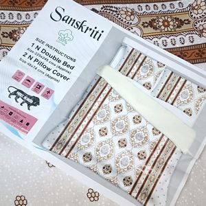 BRAND NEW SANSKRITI PREMIUM COTTON BEDSHEET