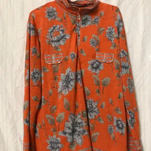 Floral Printed Orange Top