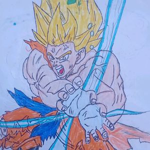 Goku Kamehameha Best Drawing This Art Very Expens