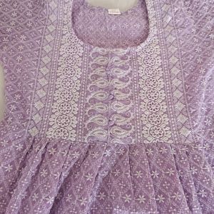 Sale🎉Lavender Short Kurti