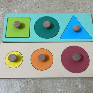 Set Of 3 Shape Toys- Montessori