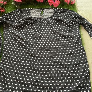 Polka Dotted Hip cover Top