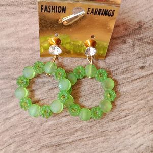 Green Colour Earing