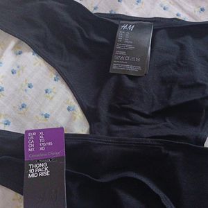 H&m Brand New Cotton Thong Combo