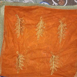 Orange Dupatta For Traditionals