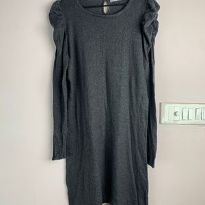 Woolen Grey Dress