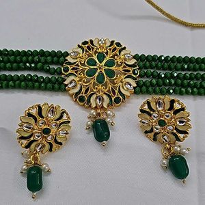 Kundan Choker Green