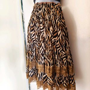 Animal Print Skirt