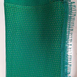 Beautiful Sea Green Handloom Chiffon Dupatta