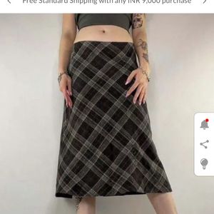 Vintage Plaid Skirt