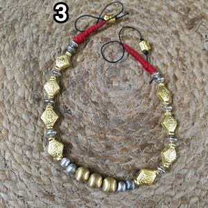 Dual Tone Tribal Chokers (1 Piece)