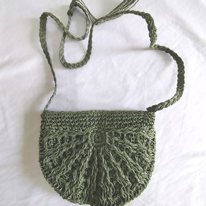 Sage Crochet Sling Bag (Women's)