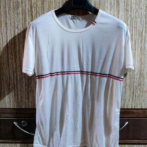 White Stretchable Tshirt