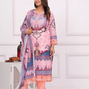 Sequins Work Digital Printed Pakistani Kurta Set