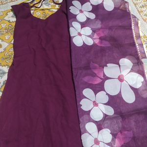 A-line Gown with Dupatta