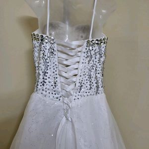 White Embellished Gown