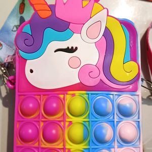 Unicorn Pop It Sling Bag Shoulder