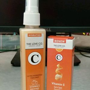 The Love Co. Vitamin C Face Mist & Serum