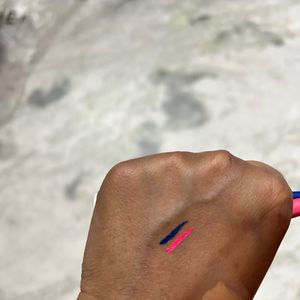 Pink And Blue Eyeliners
