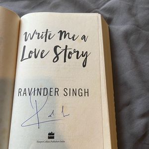 Write me A Love Story By Ravinder Singh