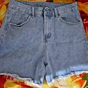 Brand New Denim Mom Shorts