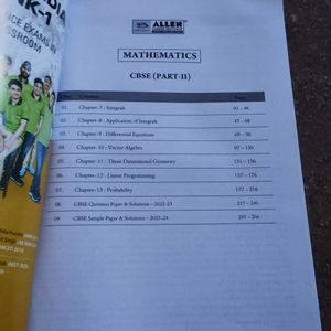 Allen 12th Class Mathematics Booklet