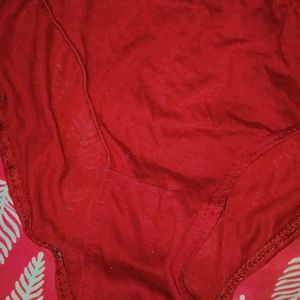 💋5 Time Use Red 🍒 Panty/Brief  I 100cm