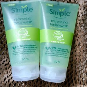 Combo Of 2 Simple Refreshing Face Wash