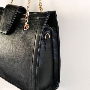 Black Office Tote Bag