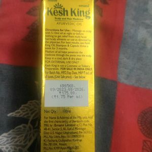 Kesh King Scalp & Hair Medicine Ayurvedic Oil 100m