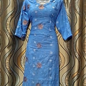 Blue Embroidery Salwar Suit