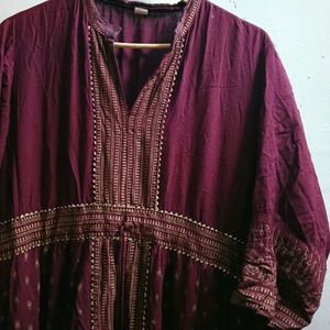 Xxl Ethnic Gown Heavy Flare