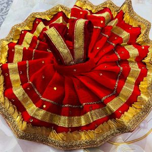 Laddu Gopal Fancy Dress Fabric Sefon Size 4,5,6,7