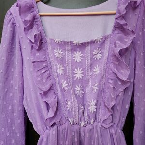 Lavender Colour Dress