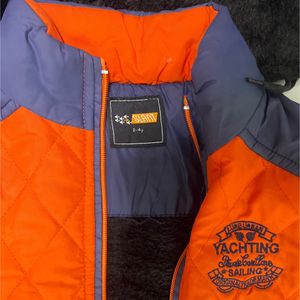 Winter Jacket For Kids- Orange