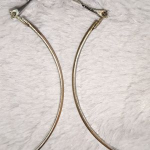 Big Silver Hoop Earrings