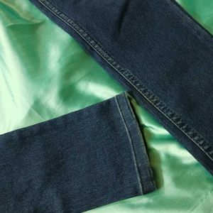 Navy Blue Denim Jeans For Women