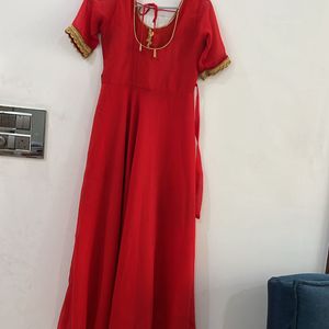 Very Beautiful Red Anarkali Suit