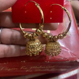 Very Beautiful Golden Jhumke