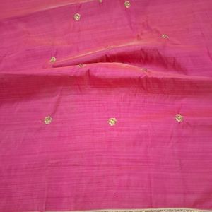 Pink Silk Blend Kurta Material