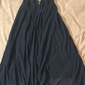 Black Low Neck One Piece Dress