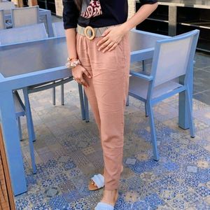 nude cotton trouser