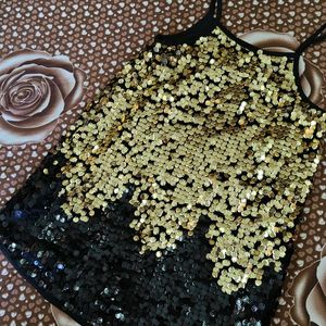 Gold And Black Party Dress